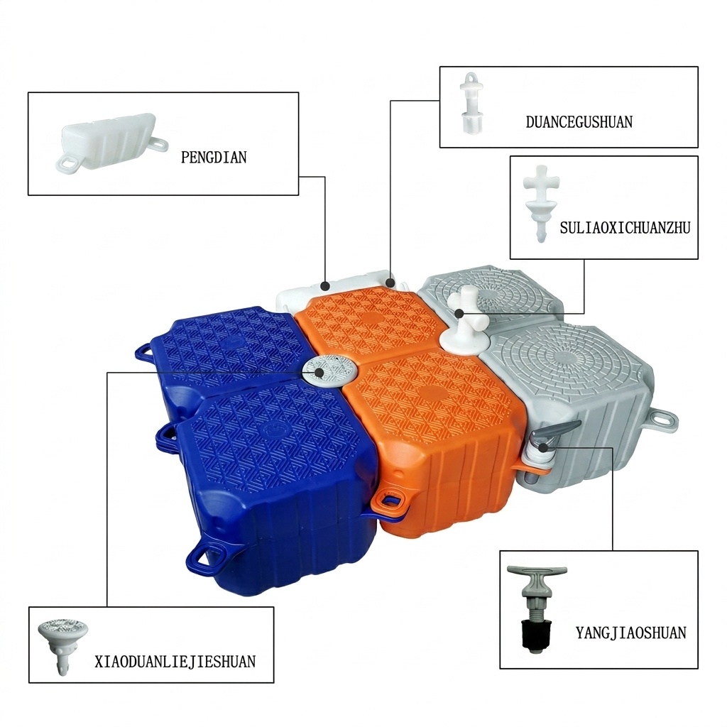 UV Resistant HDPE Floating Pontoons