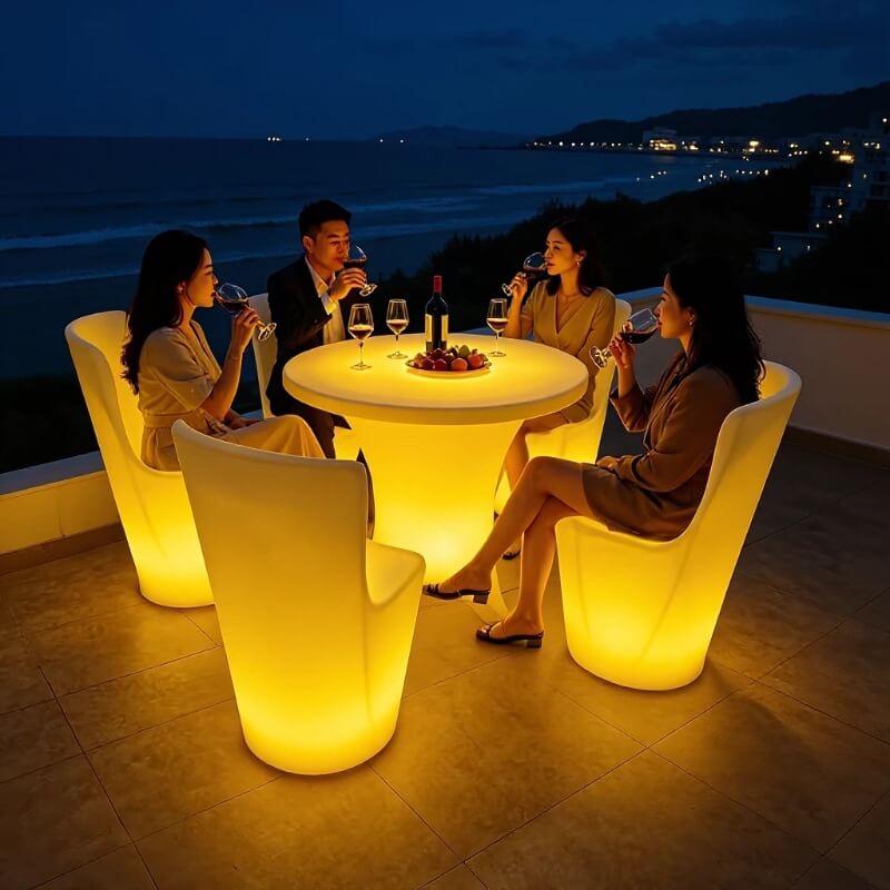 RGB Ambient Glowing LED Lounge Furniture