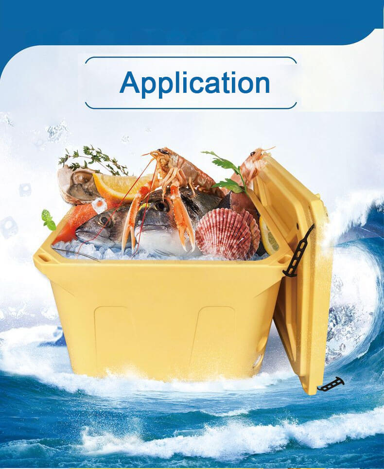 cooler bin seafood fishery application