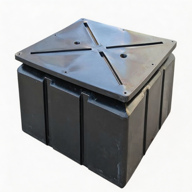 rotomolded plastic dock platform block