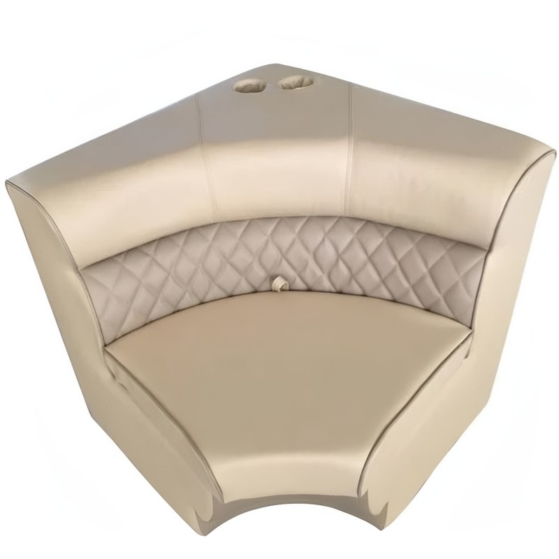 Pontoon Modular Customizable boat corner seat combinable with bench seats